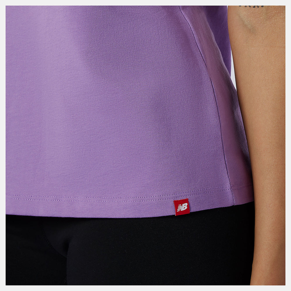 Essentials Stacked Logo Tee | New Balance Clothing Heliotrope - Women