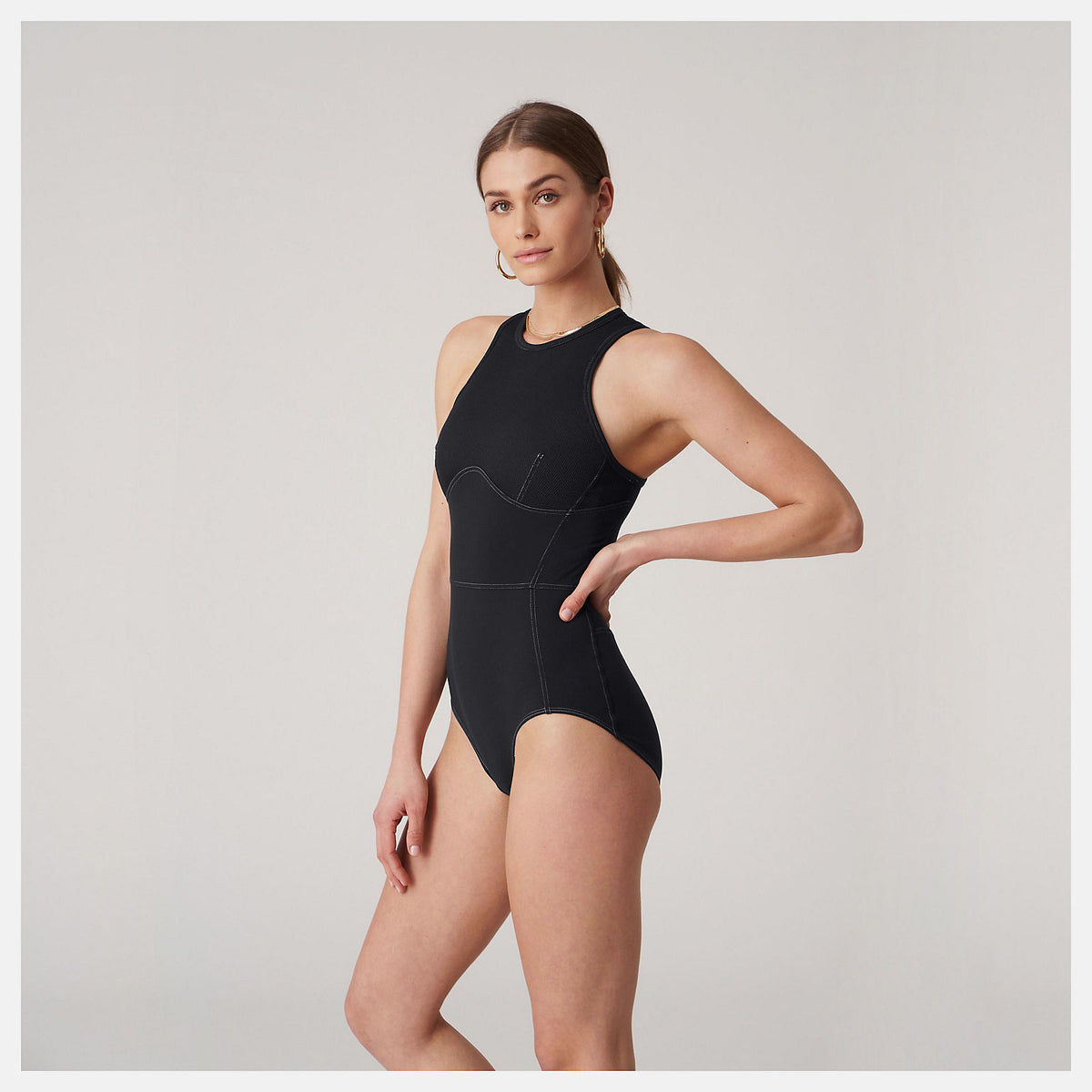 Bandier Brief Bodysuit | New Balance Clothing Black - Women