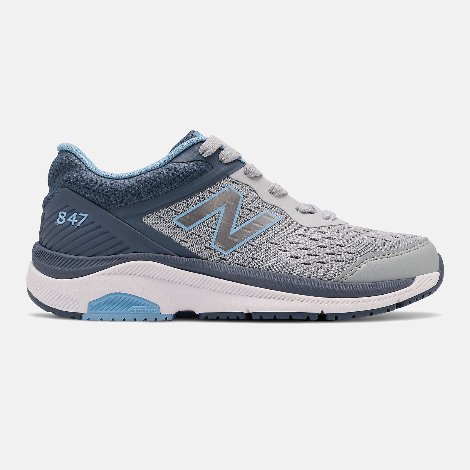 847v4 | New Balance Shoes Light Aluminum/Vintage Indigo and Team Carolina - Women