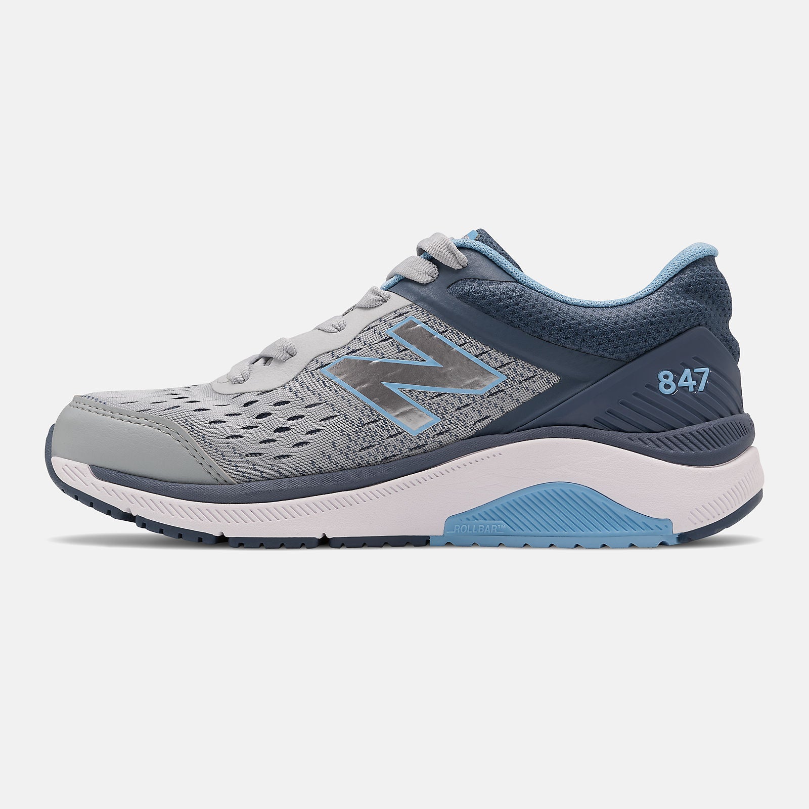 847v4 | New Balance Shoes Light Aluminum/Vintage Indigo and Team Carolina - Women