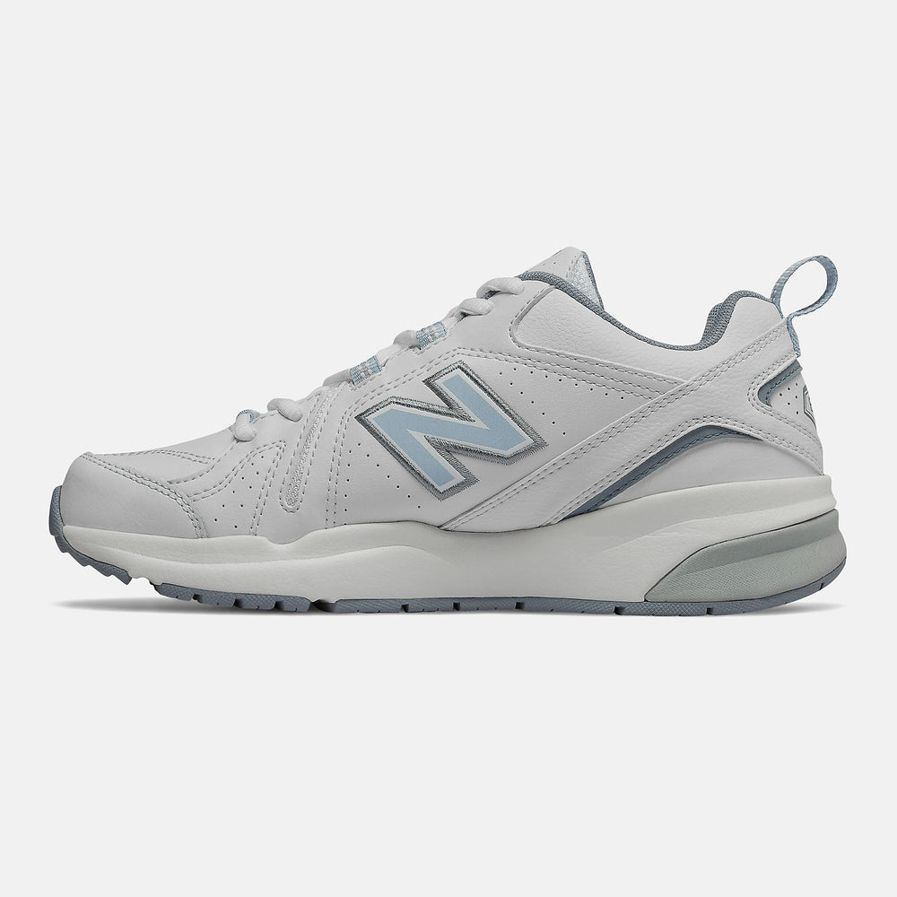 608v5 | New Balance Shoes White/Light Blue - Women