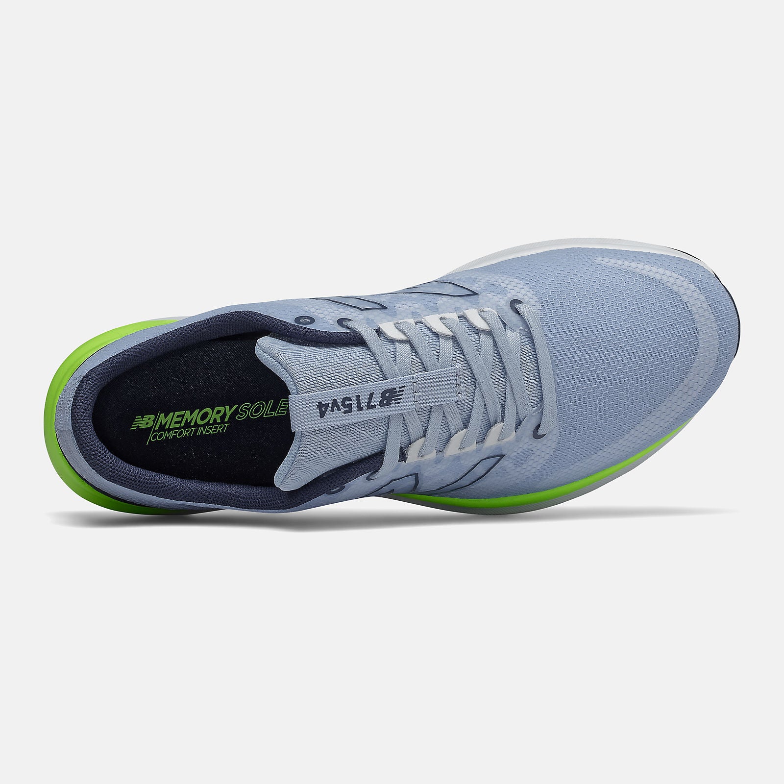 715v4 | New Balance Shoes Frost Blue/Natural Indigo and Lime Glo - Women
