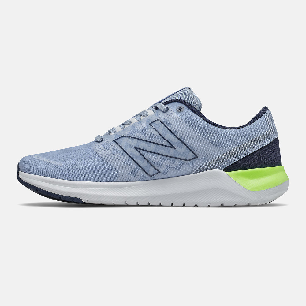715v4 | New Balance Shoes Frost Blue/Natural Indigo and Lime Glo - Women